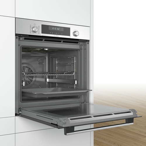 Horno multifunción 60cm 71L Bosch HBG5780S0 Pirolítico Inox Negro Clase A - foto 3
