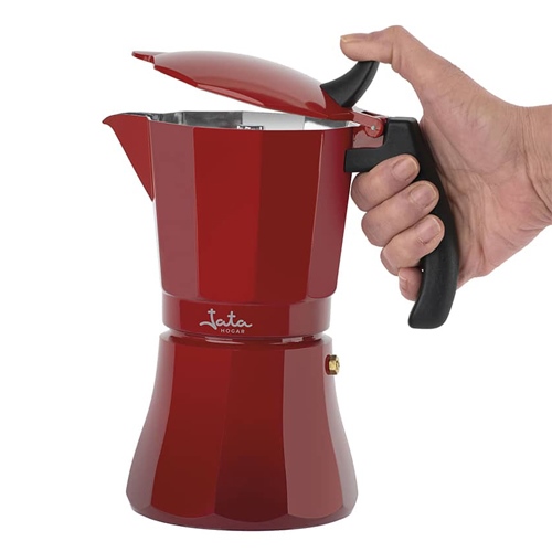 Cafetera 9 tazas Jata HCAF2009 Roja Apta Todo tipo Cocinas - foto 2