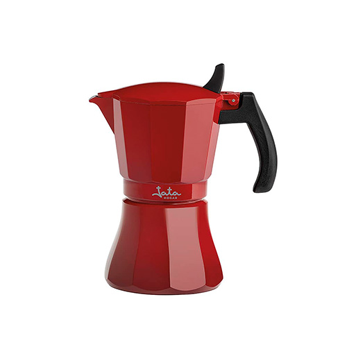 Cafetera 12 tazas Jata HCAF2012 roja apta todo tipo cocinas