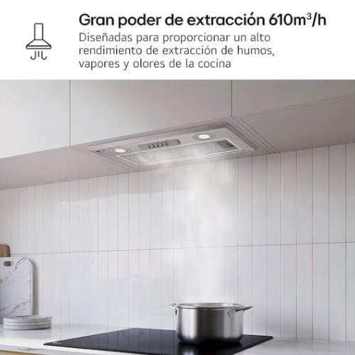Campana 60cm Integrable LG HE3Z2415S 640m³/h Inox C. - foto 2