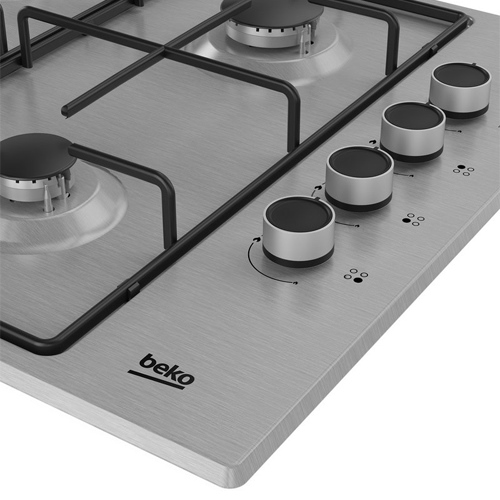 Encimera de gas 4 fuegos 60cm Beko HIGG64103SX Butano - foto 3