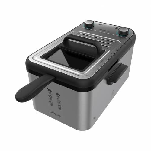 Cecotec CleanFry Infinity 3000 Sencillo 3 L Independiente 2400 W Freidora Acero inoxidable