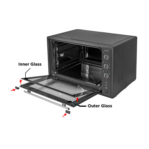 Horno Rustidera Gratinador 1840w 70L Sogo HORSS10570 Negro - foto 2
