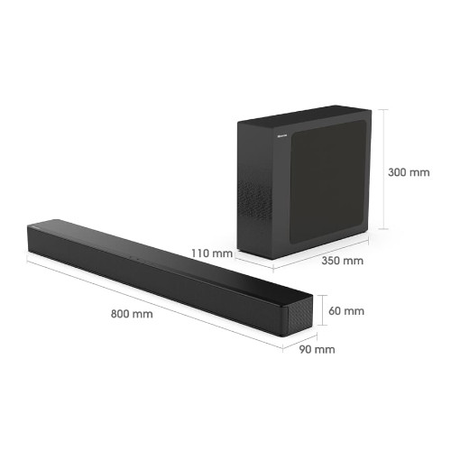 Barra de Sonido 240W Hisense HS2100 Bluetooth Negro - foto 2