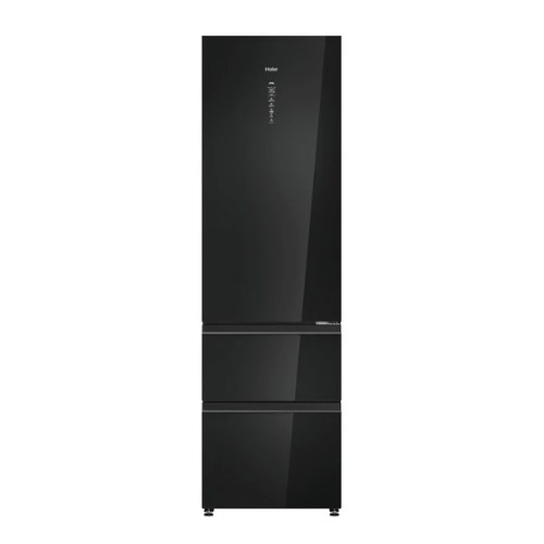 Frigorífico Combi 205x60 Total No Frost Haier HTW7620DNGB 3D Wifi Cristal Negro Clase D