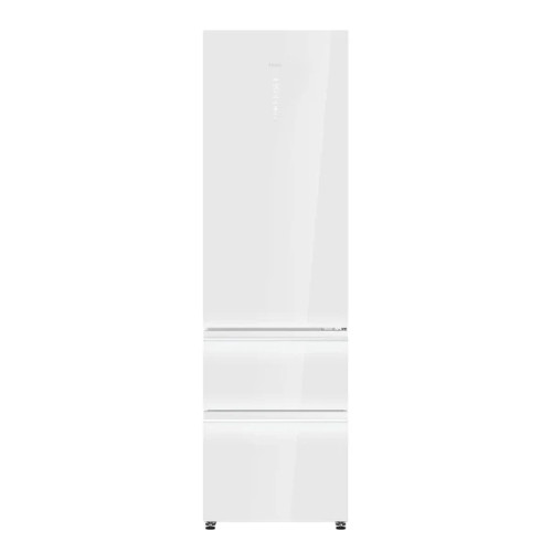 Frigorífico Combi 205X60 Total No Frost Haier HTW7620DNGW Cristal Blanco Clase D