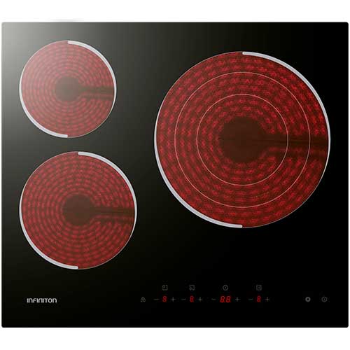 Lote Horno 60cm + Vitrocerámica 3 Zonas Infiniton HVCB65H30 Inox Clase A - foto 3