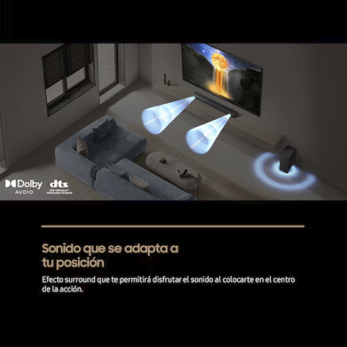 Barra de Sonido Samsung HWB650FZF Dolby 5.1 y DTS Virtual:X, 5.1 Con Woofer Bluetooth - foto 2