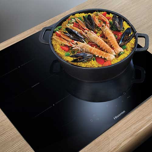 Inducción 32cm Hisense Zona Bridge I6337C Negro - foto 2