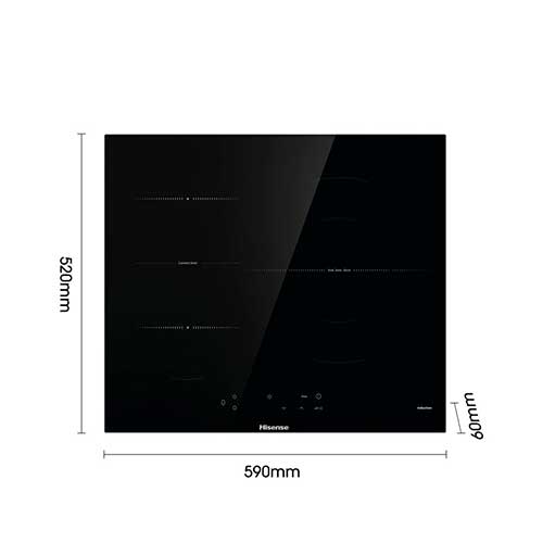 Inducción 32cm Hisense Zona Bridge I6337C Negro - foto 3
