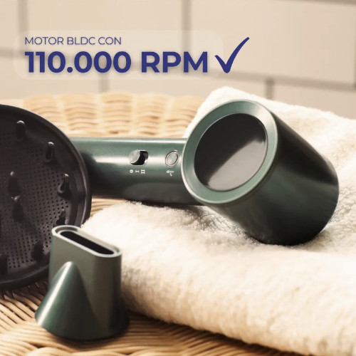 Secador 1600W Jata JBSC1600 Ionico BLDC Verde - foto 3