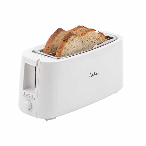 Tostador 2 Ranuras 1400W Jata JETT1584 Ancha y Larga Blanca - foto 2