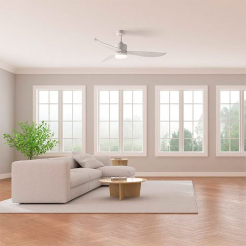 Ventilador Techo 132cm 64W Jata JVTE4231 Luz Led Blanco - foto 3