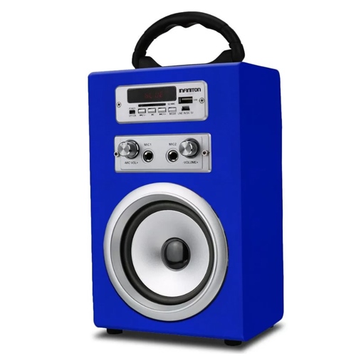Altavoz Karaoke Infiniton K8 Azul Bluetooth - foto 2