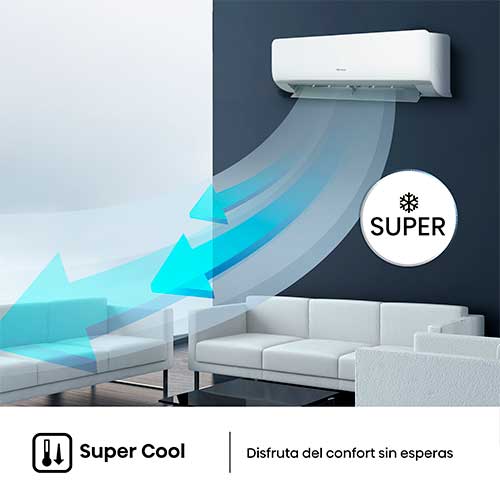 Aire Split 2752F/3268K Hisense KC35LR03 Wifi Blanco A++/A+ - foto 2