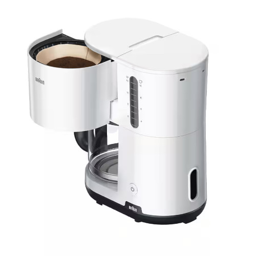 Cafetera Goteo 1000W 10 Tazas Braun KF1100WH Blanca - foto 2