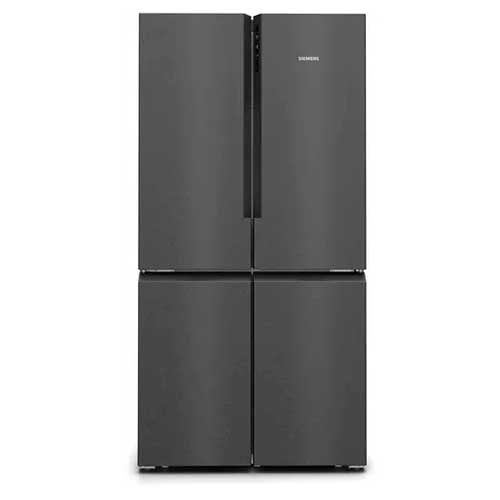 Frigorífico Side by Side 183X91 4 Puertas Siemens KF96NAXEA Negro Inox Clase E