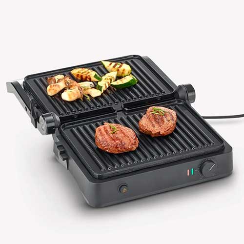 Grill Contacto y Parrilla 1800W Severin KG2398 Placas desmontables Negro - foto 3