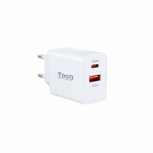 TooQ TQWC-2SC04WT cargador de dispositivo móvil Universal Blanco Corriente alterna Carga rápida Interior
