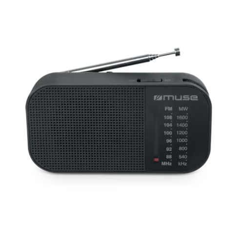 Radio Analógica Muse M025R Bolsillo Negro