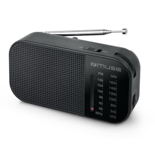 Radio Analógica Muse M025R Bolsillo Negro - foto 2
