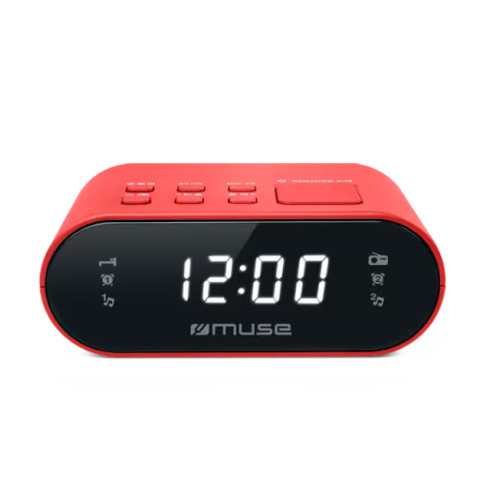 Radio Reloj Muse M10RED Rojo