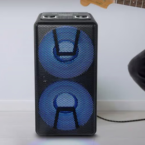 Altavoz 150E Muse M1805DJ Party Box Speaker Bluetooth Bateria Negro - foto 3