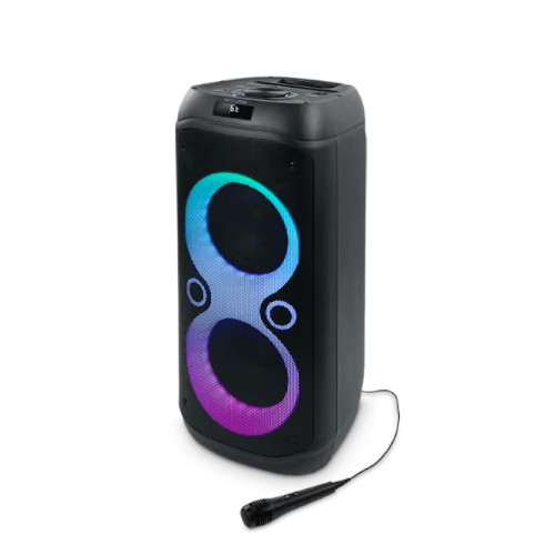 Altavoz 600W Muse M1937DJ Pasty Box Micrófono Bluetooth Negro