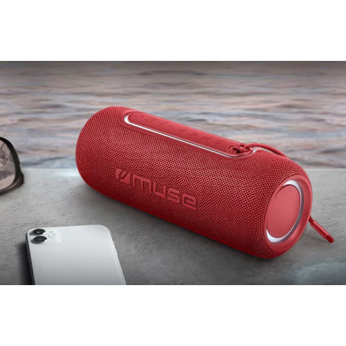 Altavoz Muse M780BTR Bluetooth Portátil Rojo - foto 2
