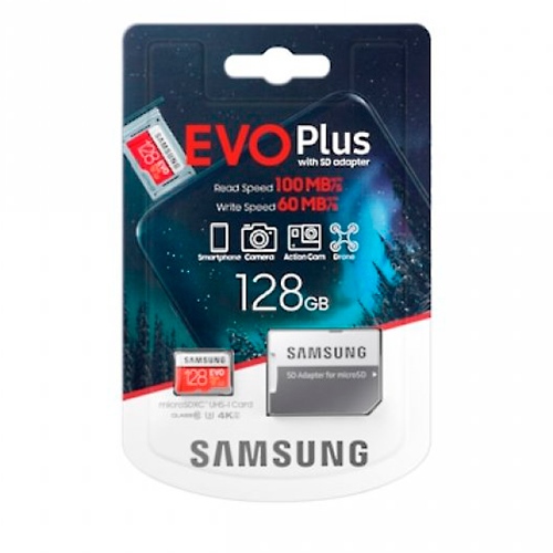 Tarjeta de Memoria MicroSD Samsung EVo Plus 2020 128GB MicroSDXC Clase 10 UHS-1 + Adaptador - foto 3