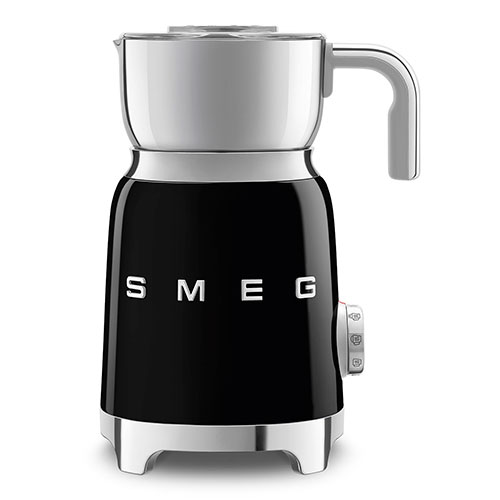 Espumador Leche 500W 600ML Smeg MFF11BLEU 50's Style Negro