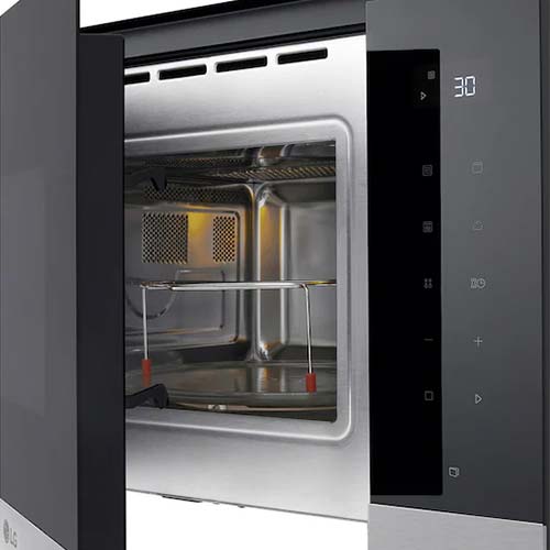 Microondas 25L 900W LG MG7Z2593D Grill Cristal Negro Inox - foto 3