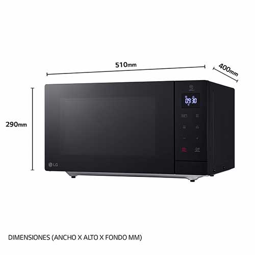 Microondas 30L 1000W LG MH7032JAS Grill Negro - foto 3