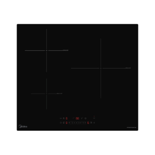 Inducción 60cm 3 Zonas Midea MIH743E325GK 1 Zona 29cm Negro