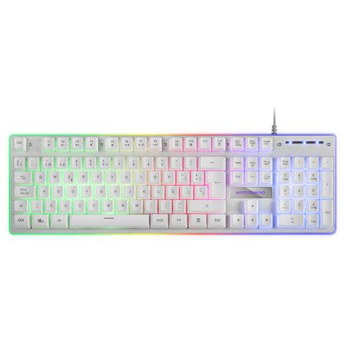 Teclado Mars Gaming Mk220 Usb Blanco Frgb