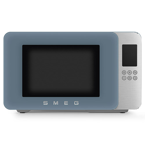 Microondas 900W 29L Smeg MOC01SBMEU Grill Azul