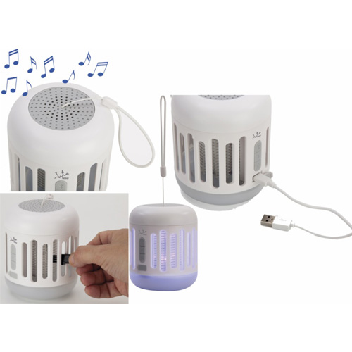 Mata insectos 50m2 MOSTRAP MIB7 IP44 interior y exterior 3in1: Altavoz/Lampara/mata insectos - foto 2