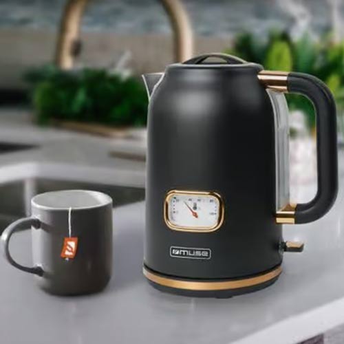Hervidor 1,7L 2200W Muse MS30BC Negro Cobre - foto 2