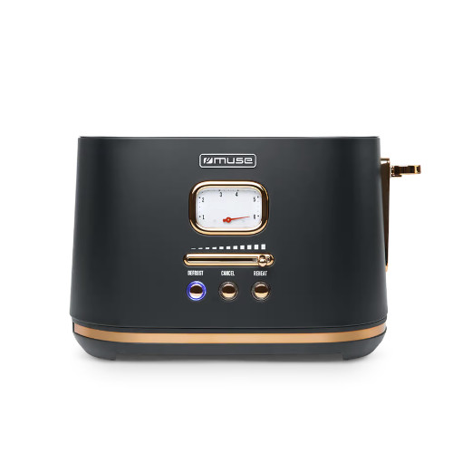 Tostador 2 Ranuras 1000W Muse MS130BC Negro