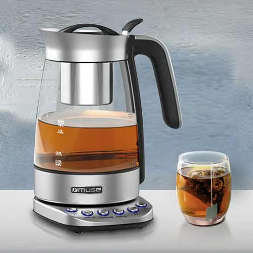 Hervidor 1,2L 2200W Muse MS320T Cristal - foto 3