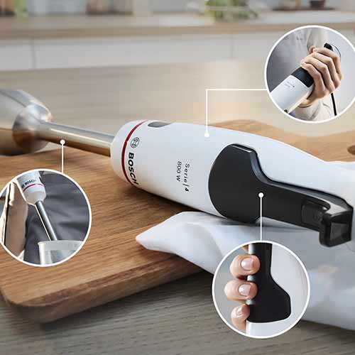 Batidora Mano 800W Bosch ErgoMaster MSM4W420 Blanco - foto 3