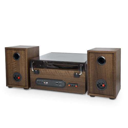 Giradiscos Muse MT120MB 2 Altavoces Bluetooth CD, CD-R/RW Madera