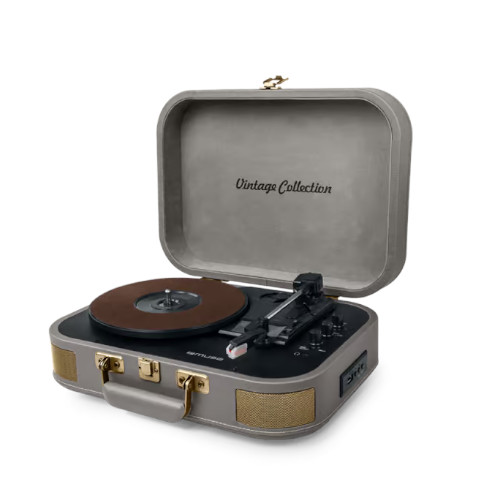 Tocadiscos Estéreo Muse MT201BTG Bluetooth Gris Claro