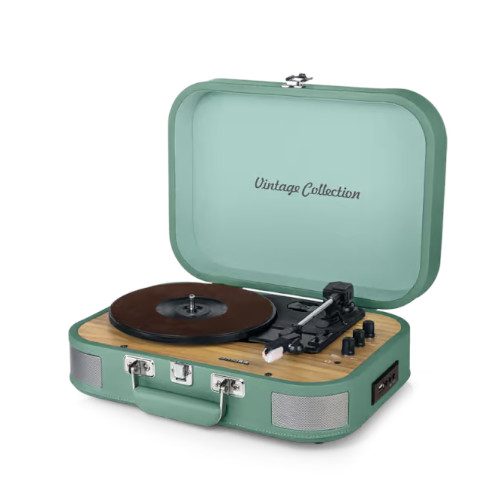 Tocadiscos Estéreo Muse MT201WG Bluetooth Verde