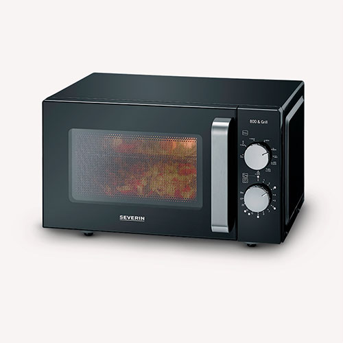 Microondas 20L 800w Severin MW7762 Cerámico Grill Negro - foto 3