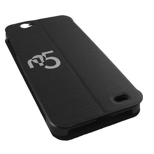 Funda piel con Tapa INFINITON para Smartphone N5 Negro