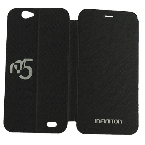 Funda piel con Tapa INFINITON para Smartphone N5 Negro - foto 2