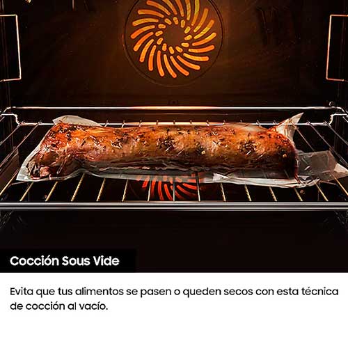 Horno Multifunción 60cm 76L Samsung NV7B4455UASU3 Pirolítica Clase A+ - foto 2