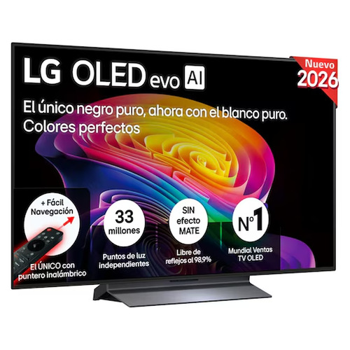 Televisión OLED evo 48" 4K LG OLED48C64LA Smart TV webOS 26 Clase E
