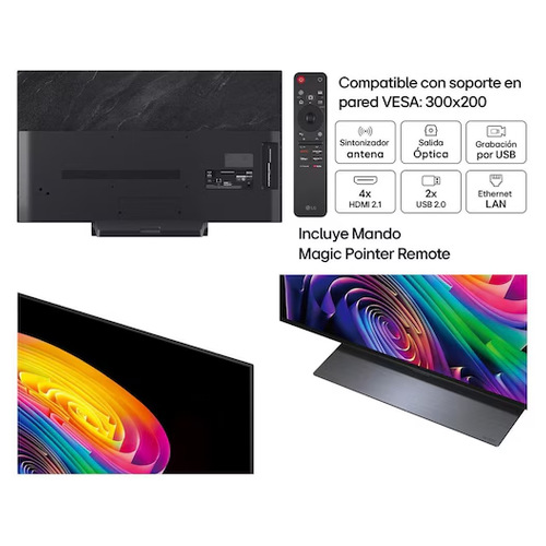Televisión OLED evo 48" 4K LG OLED48C64LA Smart TV webOS 26 Clase E - foto 3